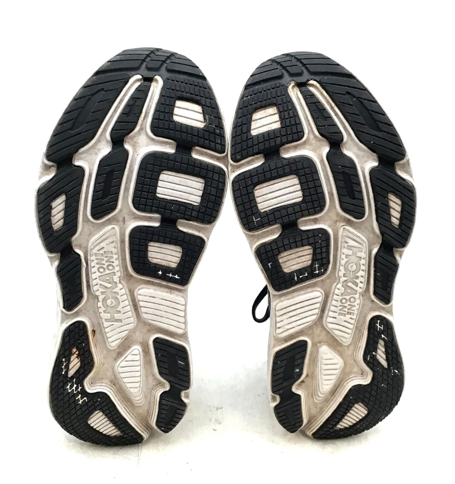 Hoka One One Women's Bondi 7 1110519 BWHT Black Athletic Shoes - Size 9