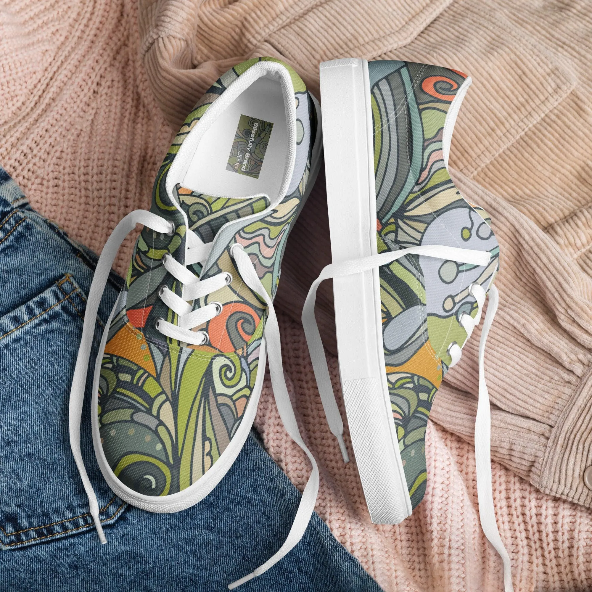 Jana Lace Up Canvas Sneakers