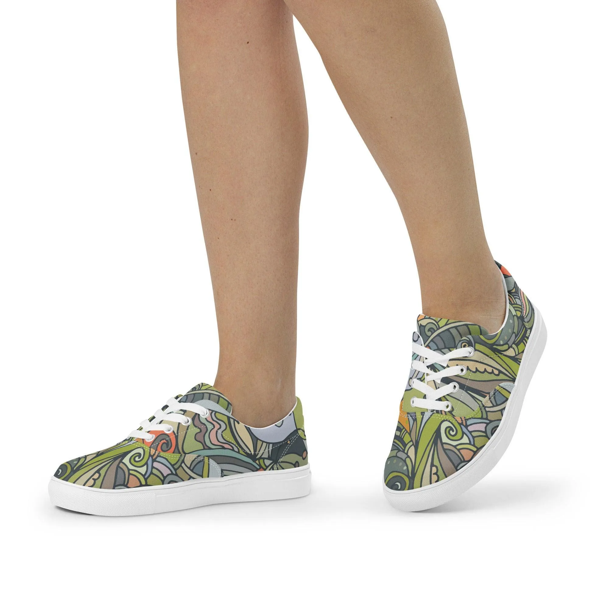 Jana Lace Up Canvas Sneakers