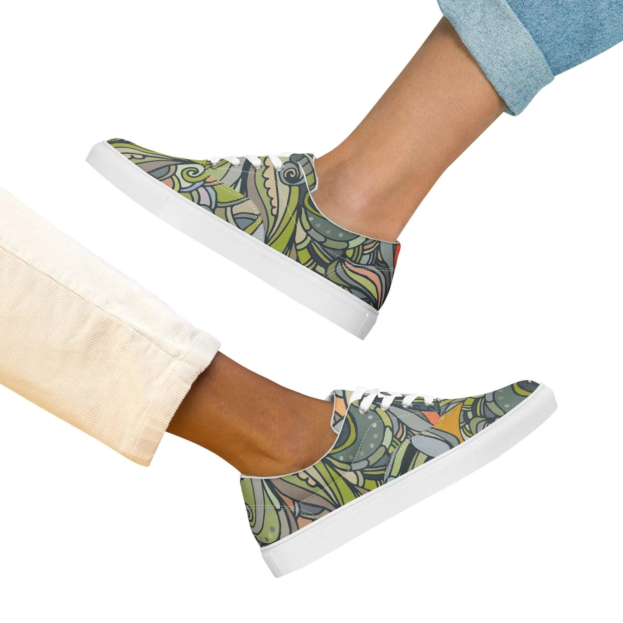 Jana Lace Up Canvas Sneakers