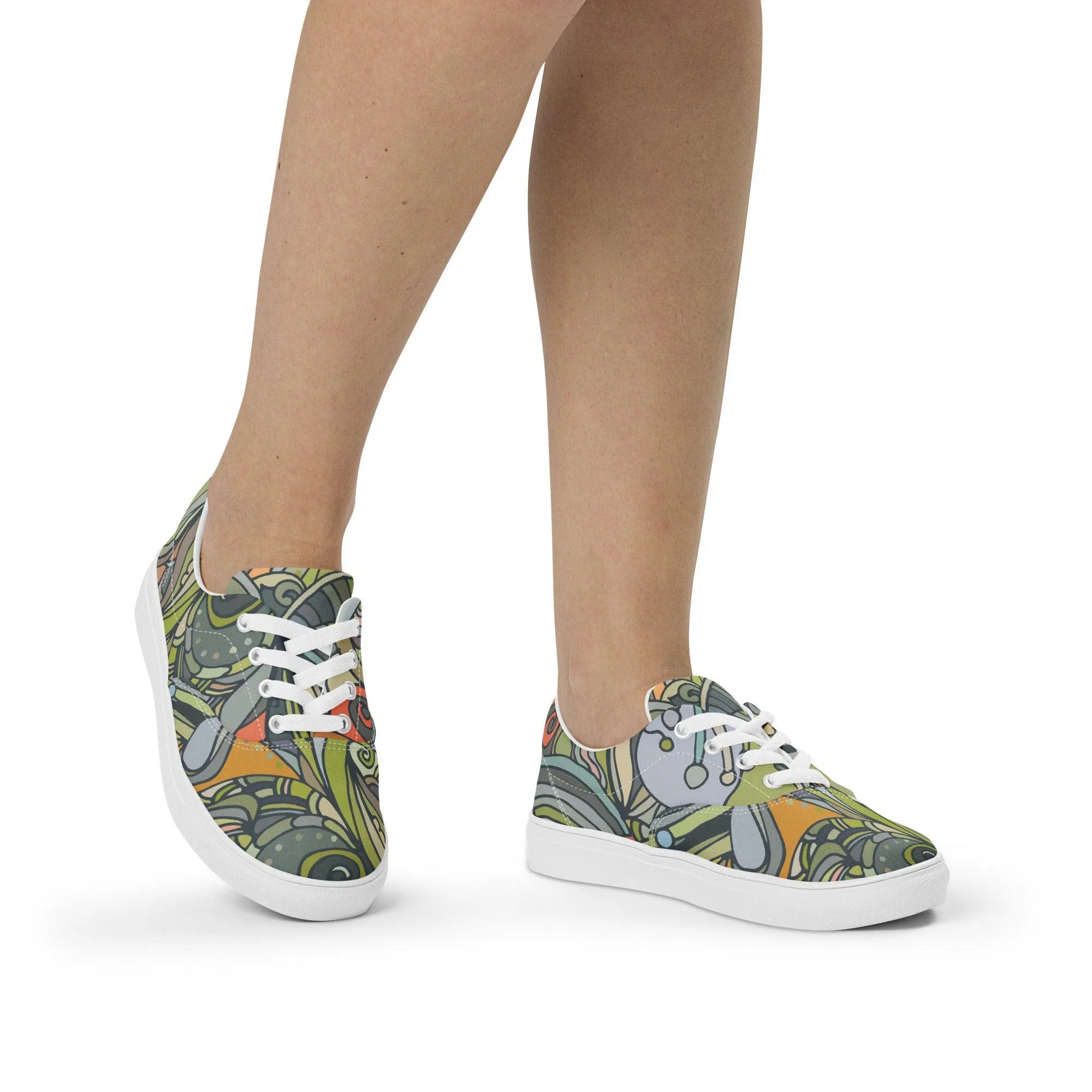 Jana Lace Up Canvas Sneakers