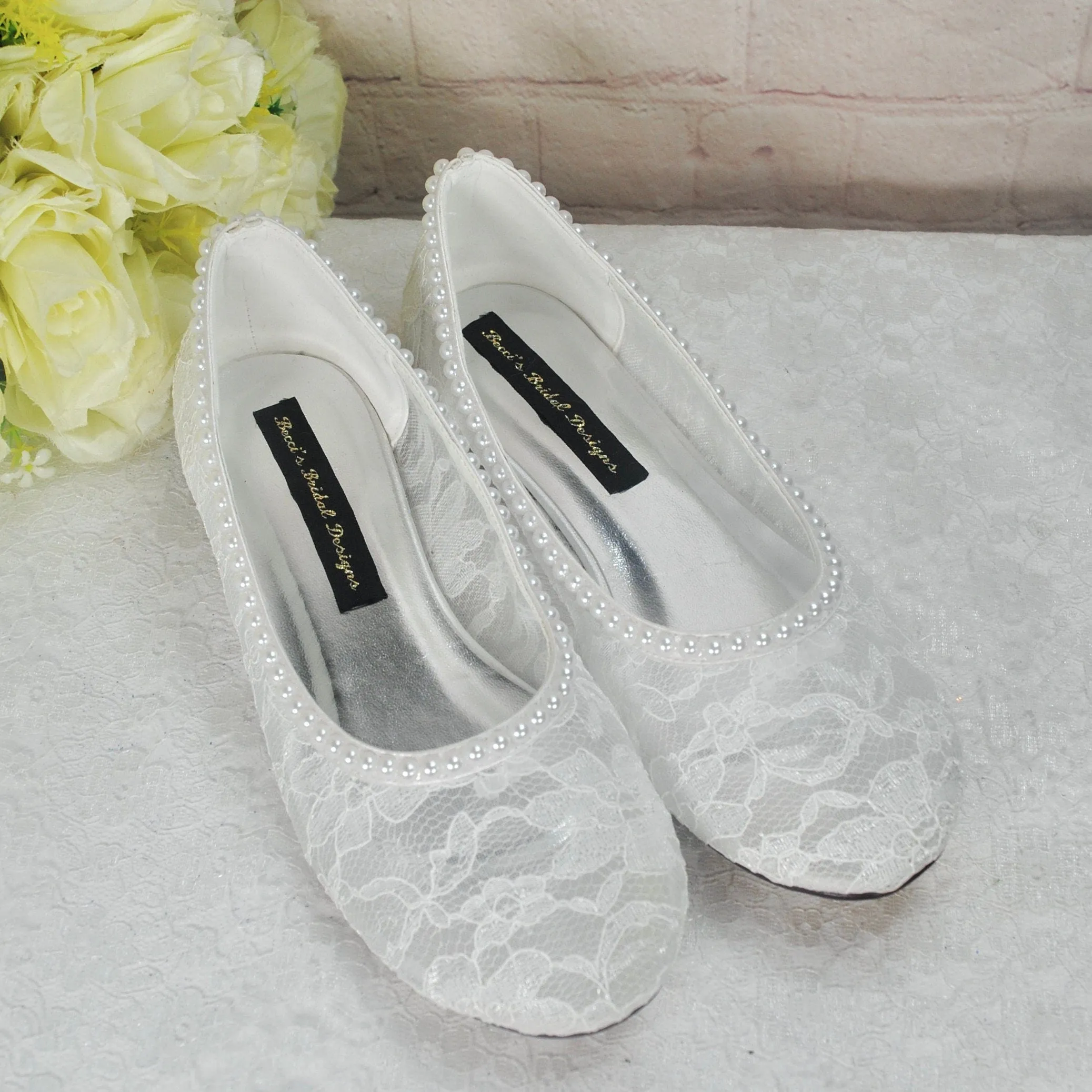 Lace Ballet Flats UK5/US7.5