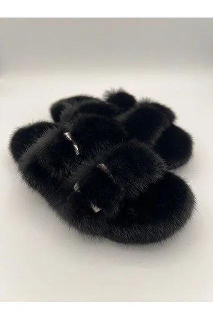 Linda Richards Mink Slides MKS-01 | Black