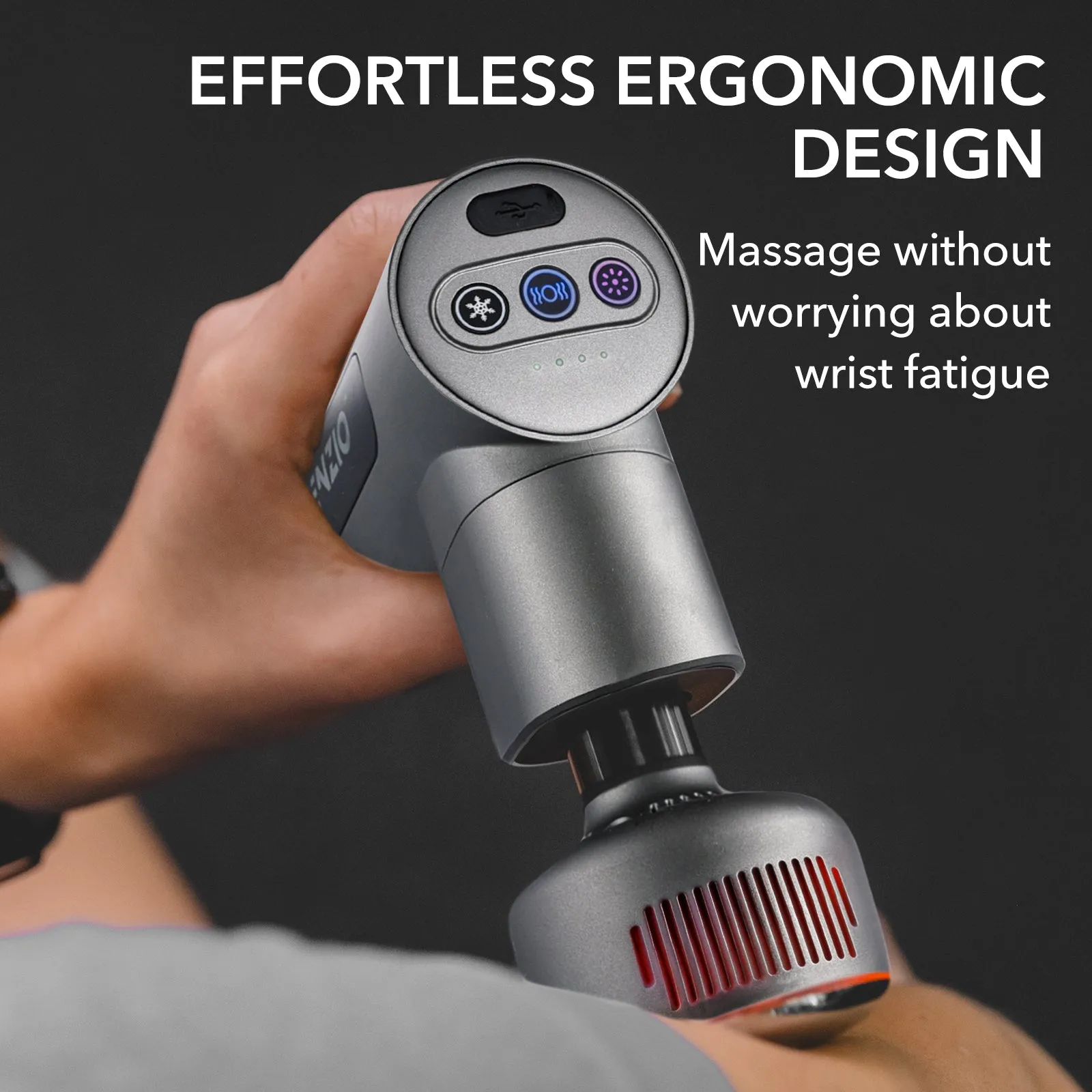Massage Gun Heat & Cold Dark Grey - Black Friday Offer