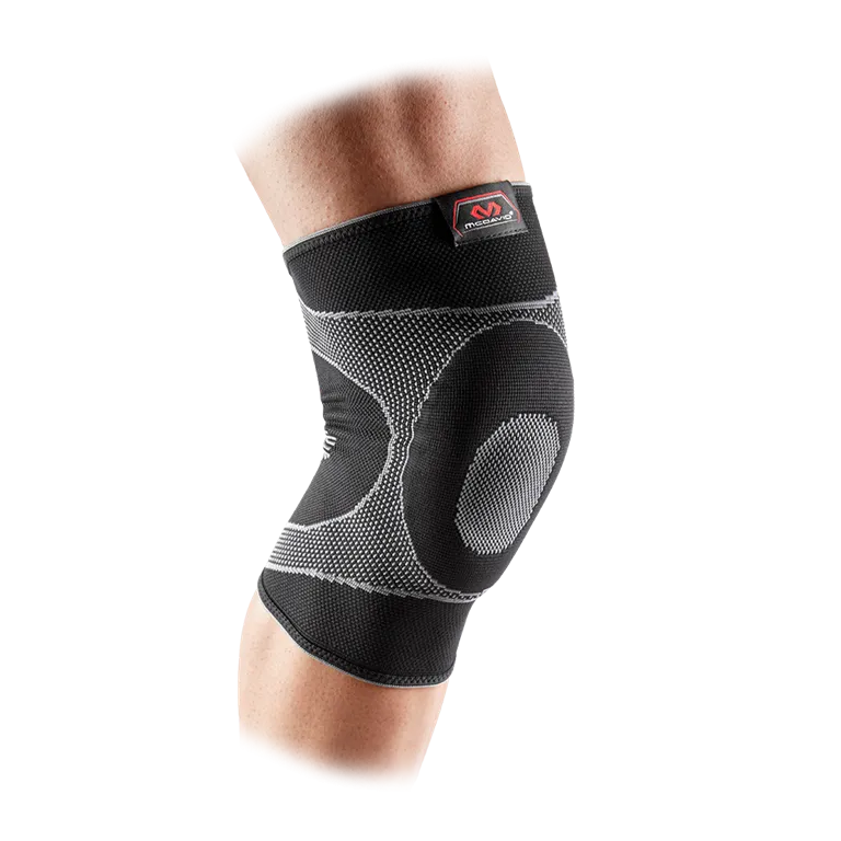 McDavid Knee Sleeve w 4 Way Elastic & 4 Way Gel Buttress MD5125