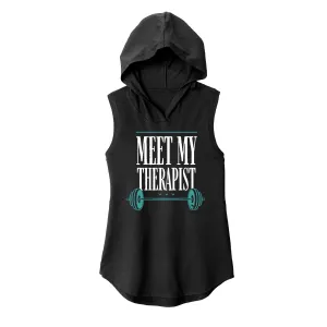 Meet my therapist Sleeveless Hoodie