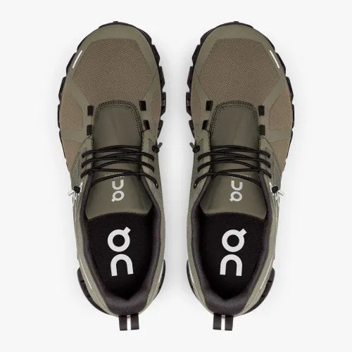 MENS ON CLOUD 5 WATERPROOF -  OLIVE/BLK