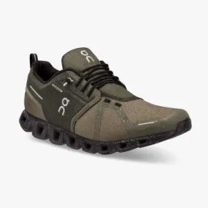MENS ON CLOUD 5 WATERPROOF -  OLIVE/BLK