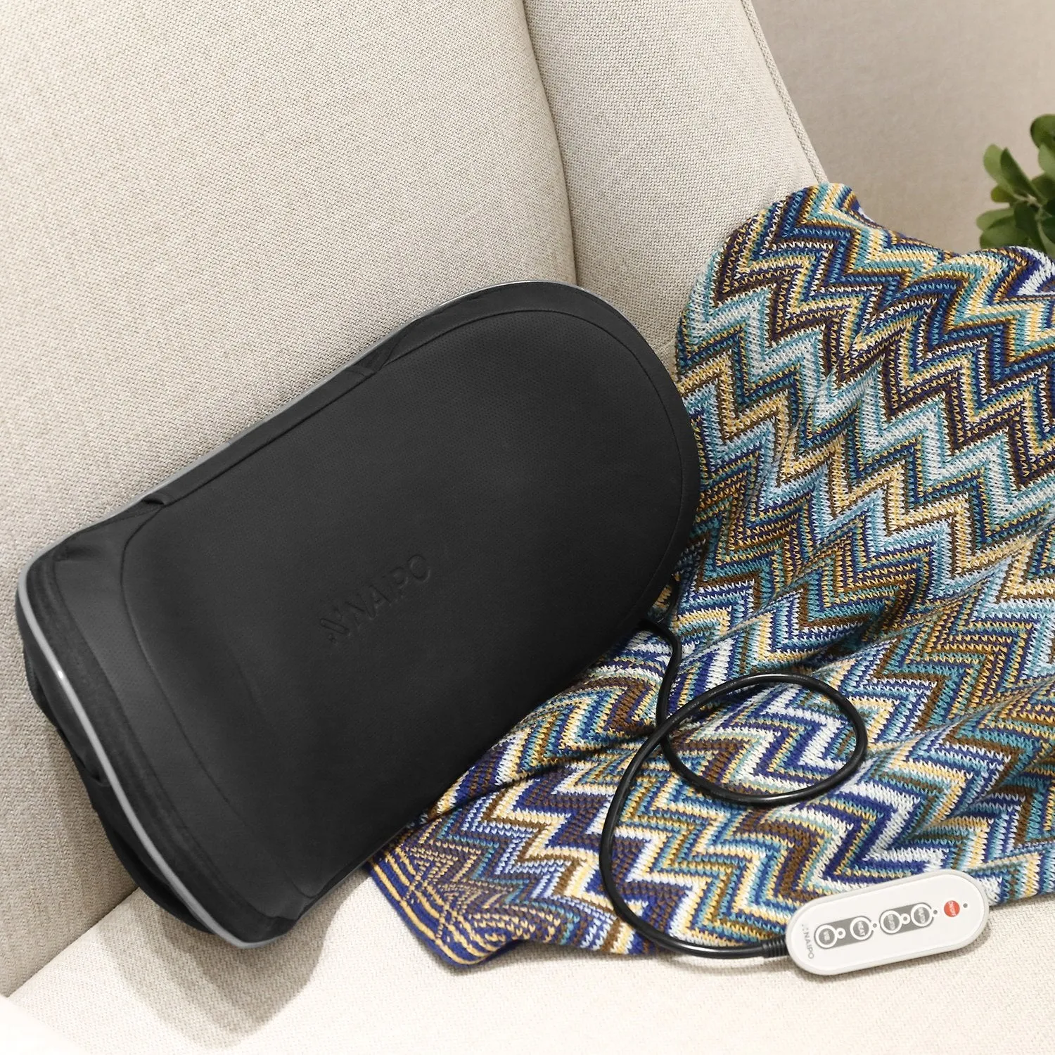 Naipo Lumbar Massager with Heat and Vibration