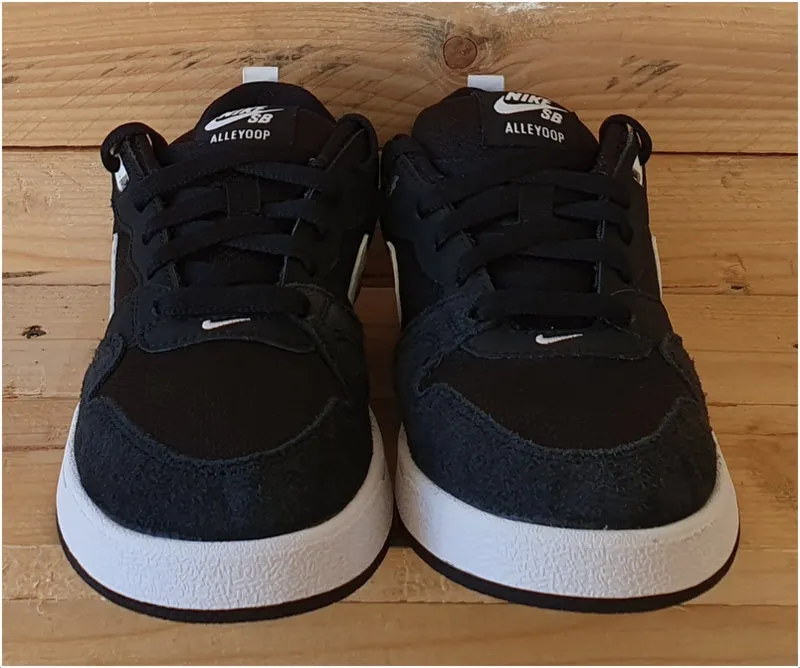 Nike SB Alleyoop Low Suede Trainers UK4/US4.5Y/EU36.5 CJ0883-001 Black/White