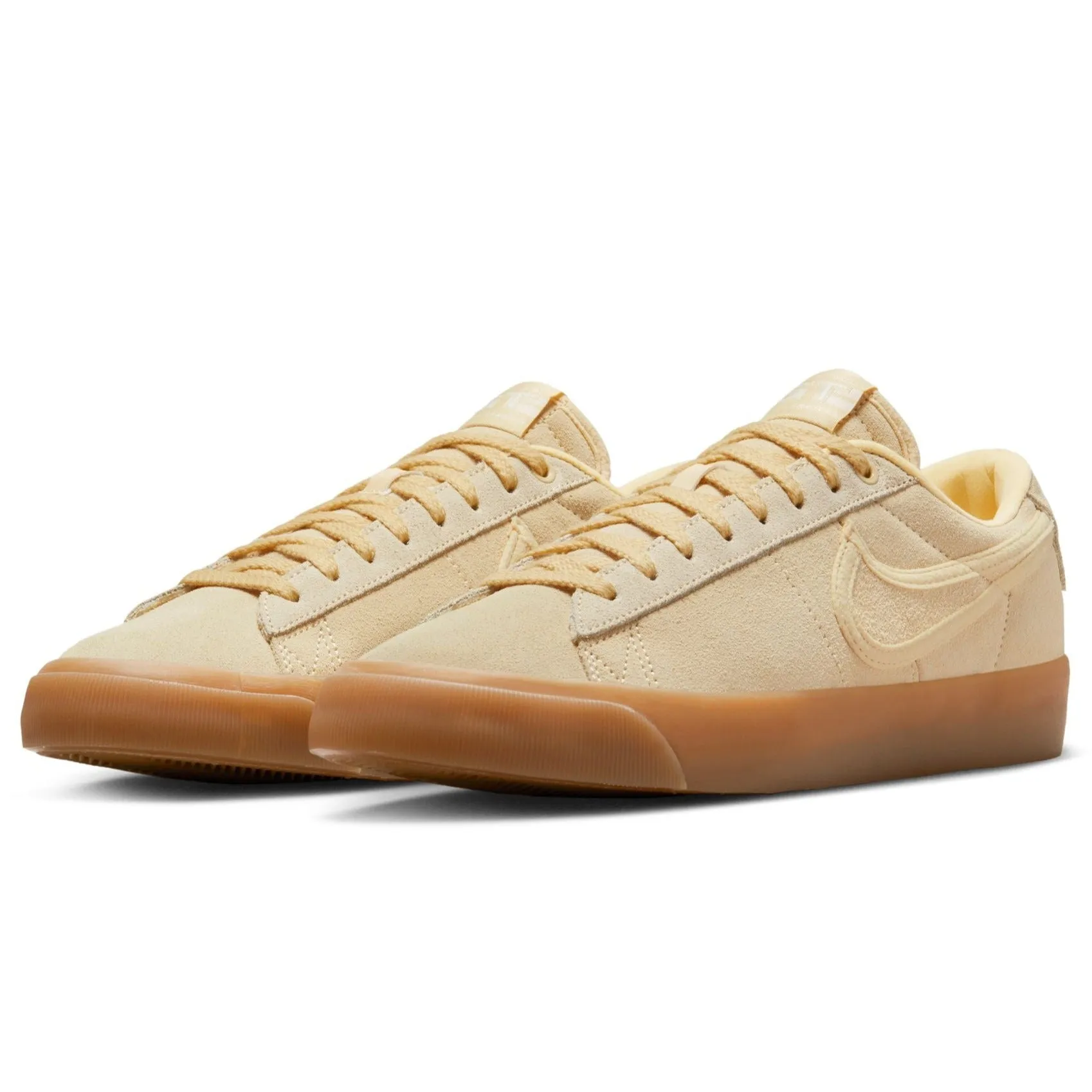 Nike SB Blazer Low Pro GT Premium Skateboard Shoe - Pale Vanilla/Pale Vanilla-Pale Vanilla