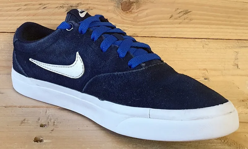 Nike SB Charge Low Suede Trainers UK4/US4.5Y/EU36.5 CT3112-400 Navy/White