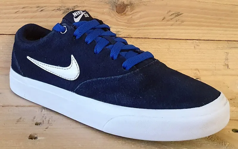 Nike SB Charge Low Suede Trainers UK4/US4.5Y/EU36.5 CT3112-400 Navy/White