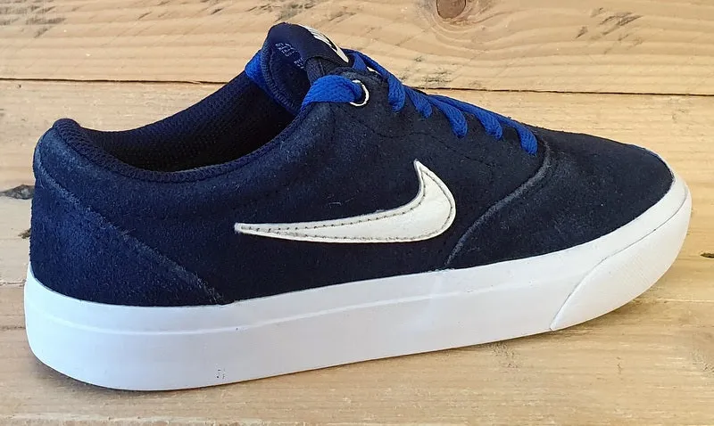 Nike SB Charge Low Suede Trainers UK4/US4.5Y/EU36.5 CT3112-400 Navy/White
