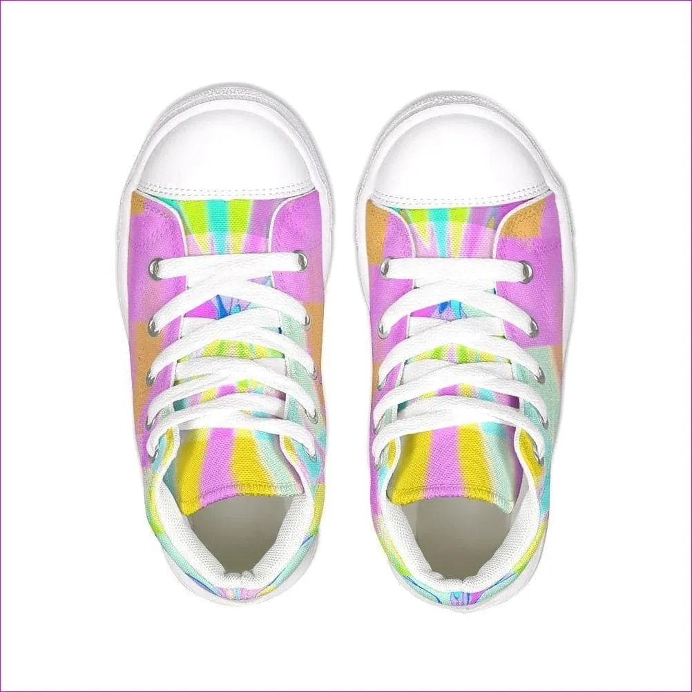 Northern Lights Kids  Kids Hightop Canvas Shoe