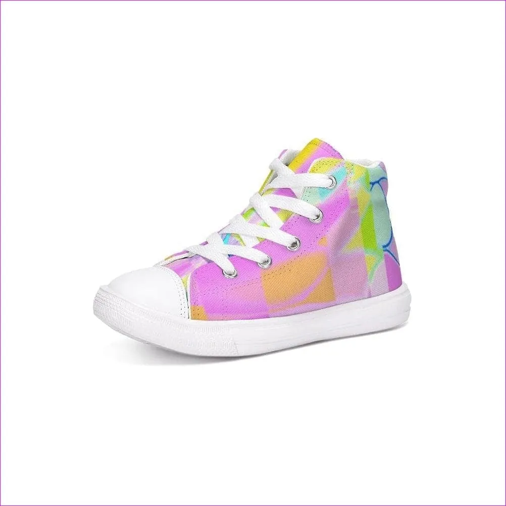 Northern Lights Kids  Kids Hightop Canvas Shoe