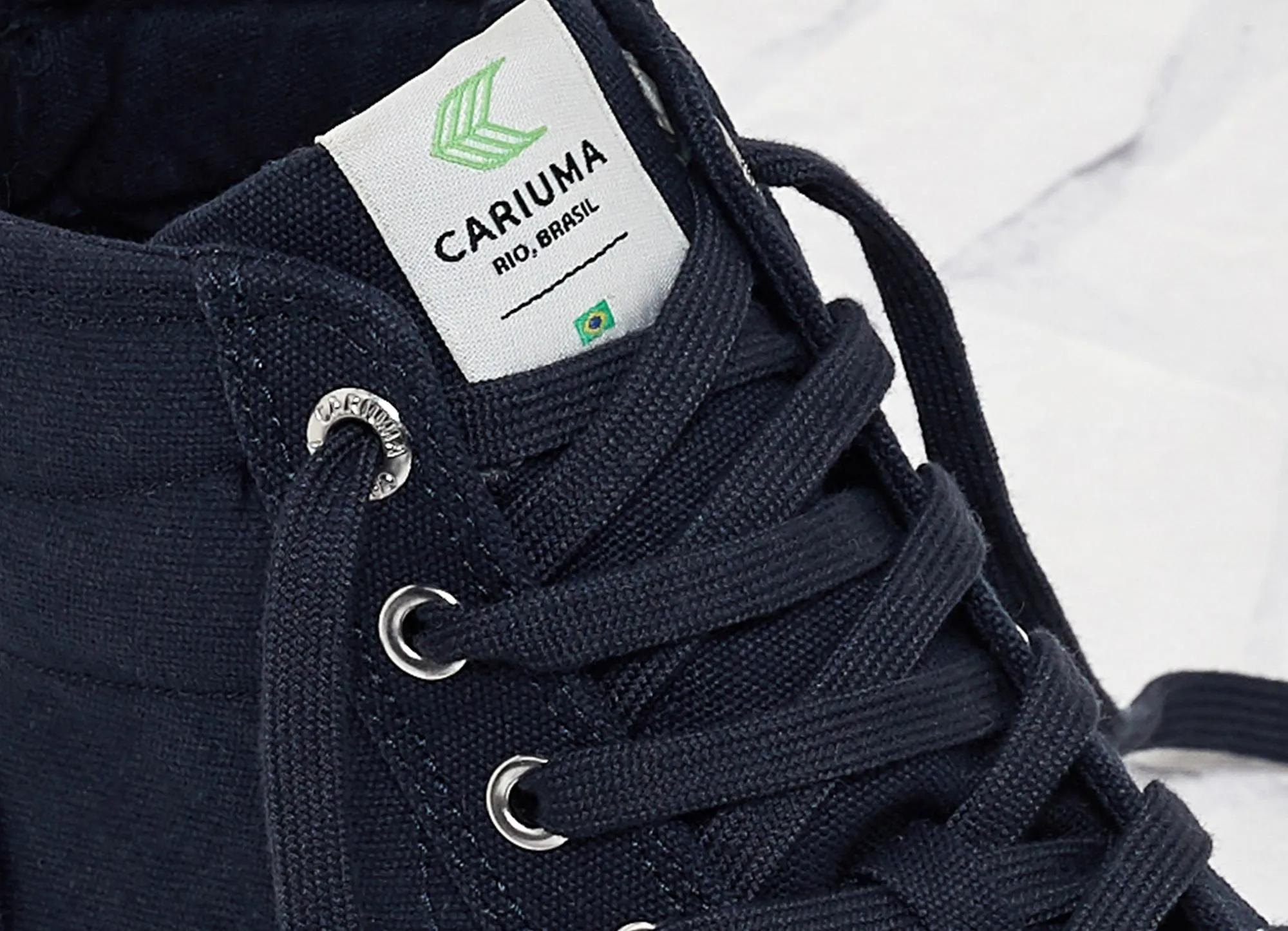 OCA High Navy Canvas Sneaker Women