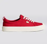 OCA Low Red Canvas Sneaker Men