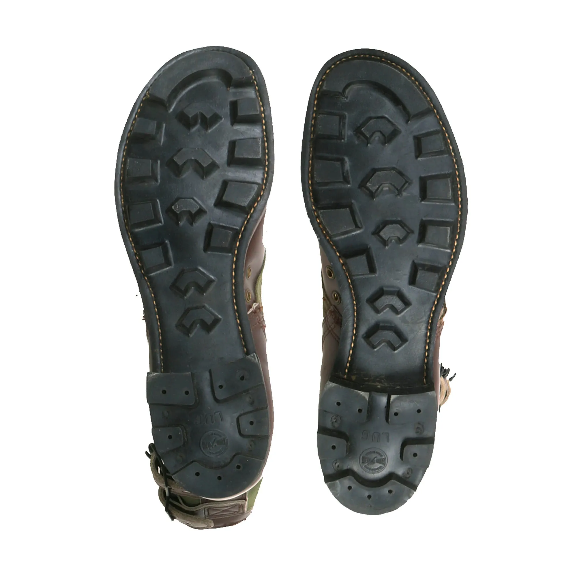 Original U.S. Vietnam War Mint Early Issue “Okinawa” Tropical Double Buckle Jungle Boots - 1962 Dated