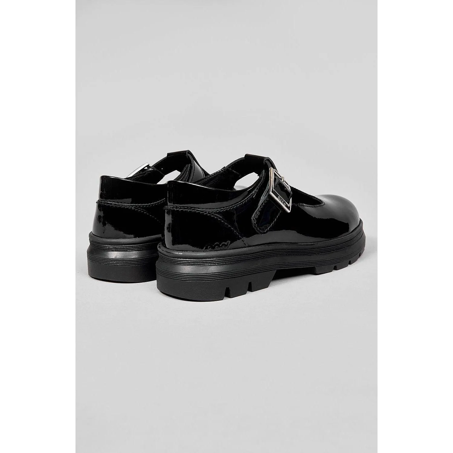 POD Womens Shoe Emilie Patent T-Bar Black Patent