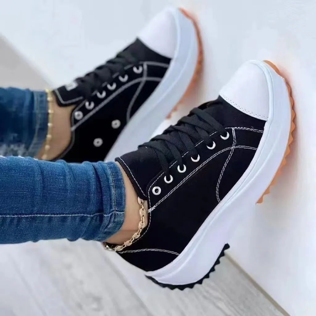 Rachael – Women's Canvas High Top Casual Shoes