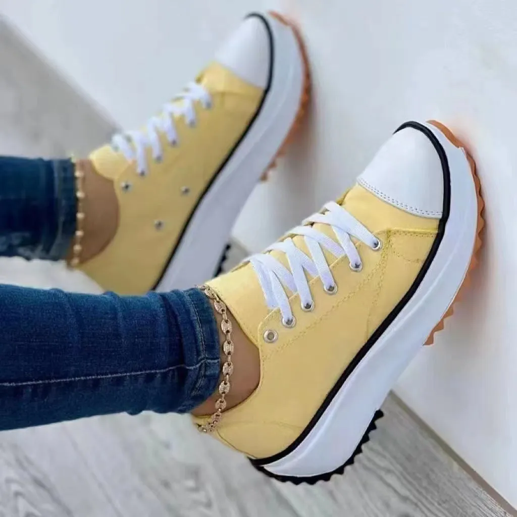 Rachael – Women's Canvas High Top Casual Shoes