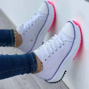 Rachael – Women's Canvas High Top Casual Shoes