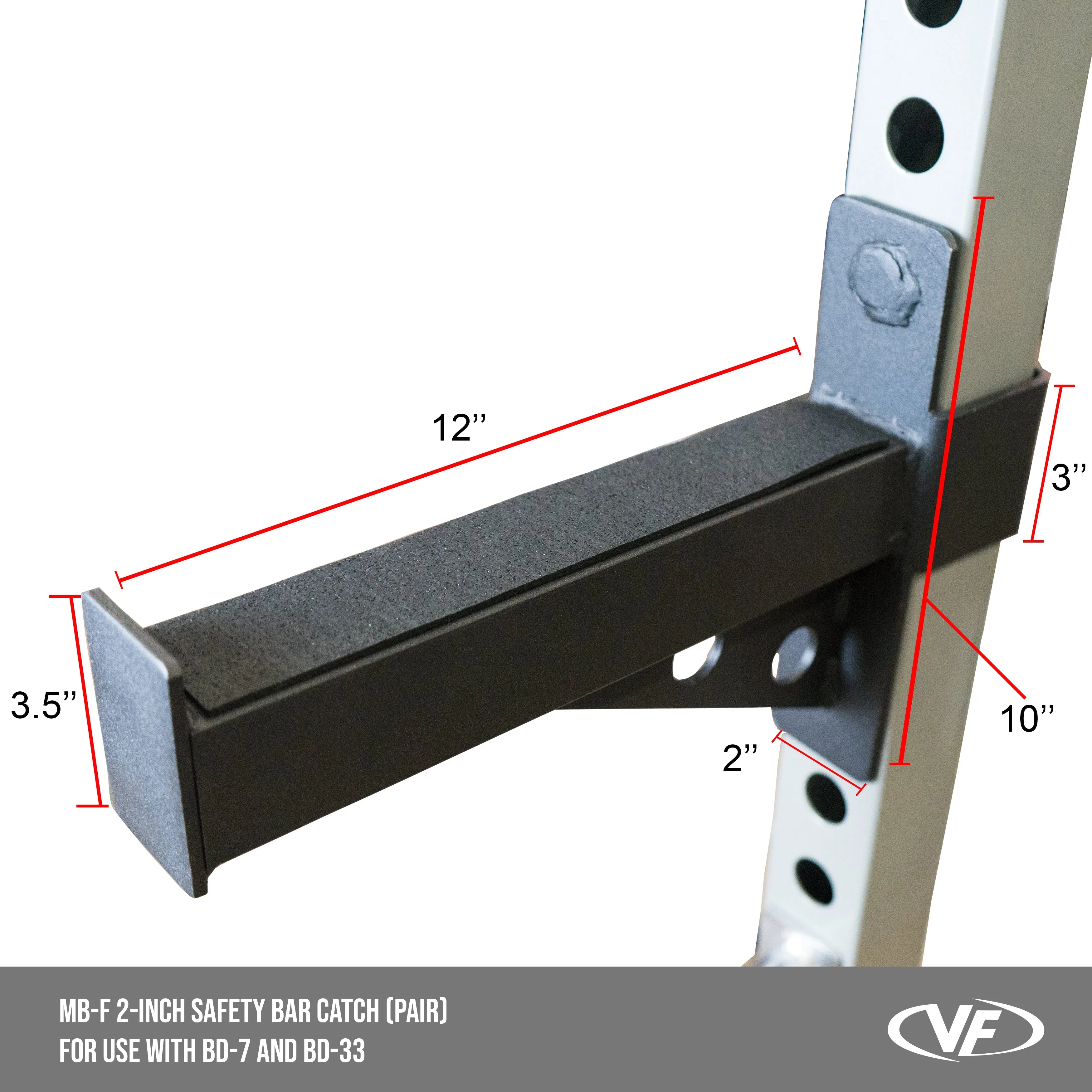 Safety Spotter Arm Attachments for 2x2 Power Racks