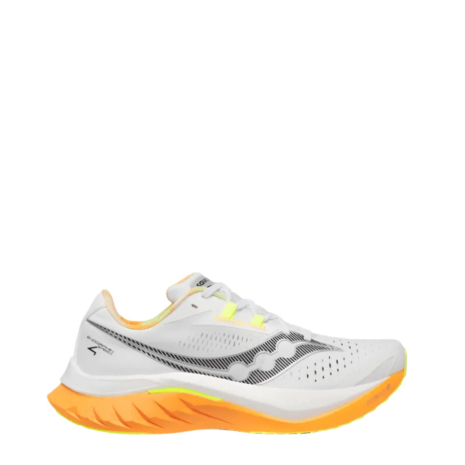 Saucony Men's Endorphin Speed 4 Running Shoes in White/Peel SS25