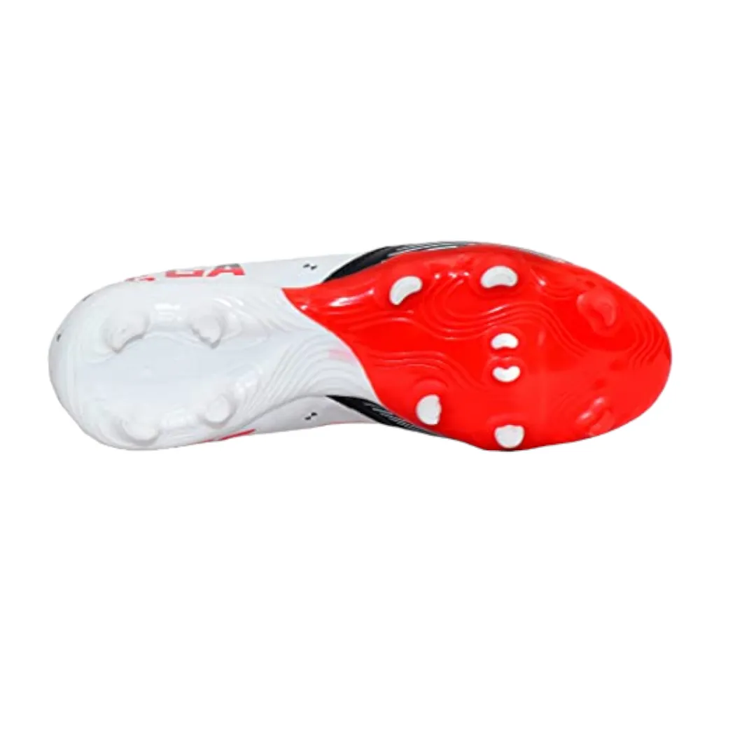 Sega Classic Leather Football Shoes (White/Black)