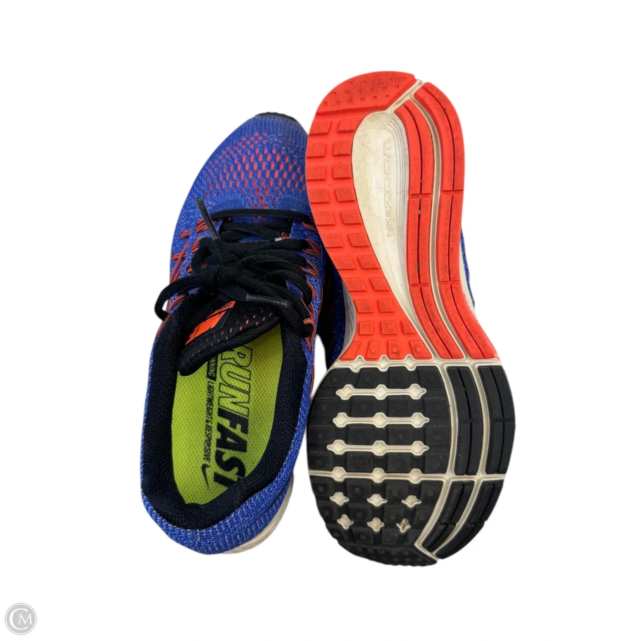 Shoes Athletic By Nike In Blue & Orange, Size: 6.5