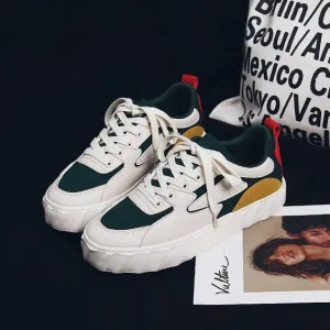 Trendy Color Block Canvas Shoes