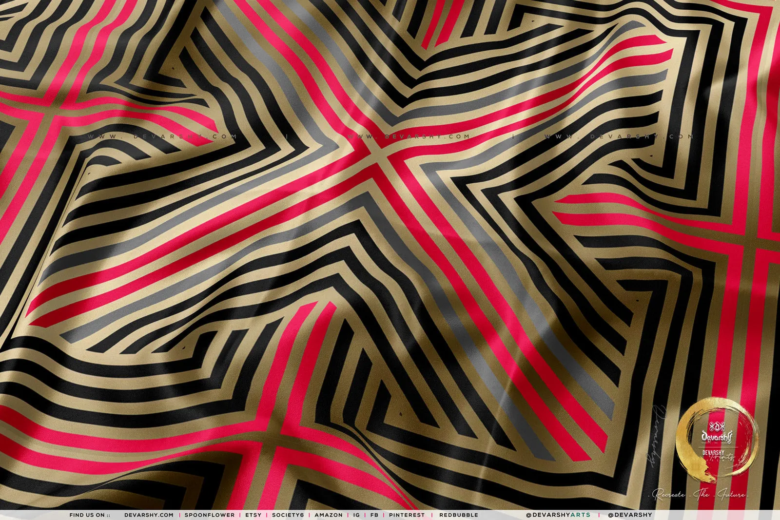 Tronified Upholstery Fabric 3meters 4 Colors & 12 Furnishing Fabrics Colorful Abstract Fabric By the Yard  | 016