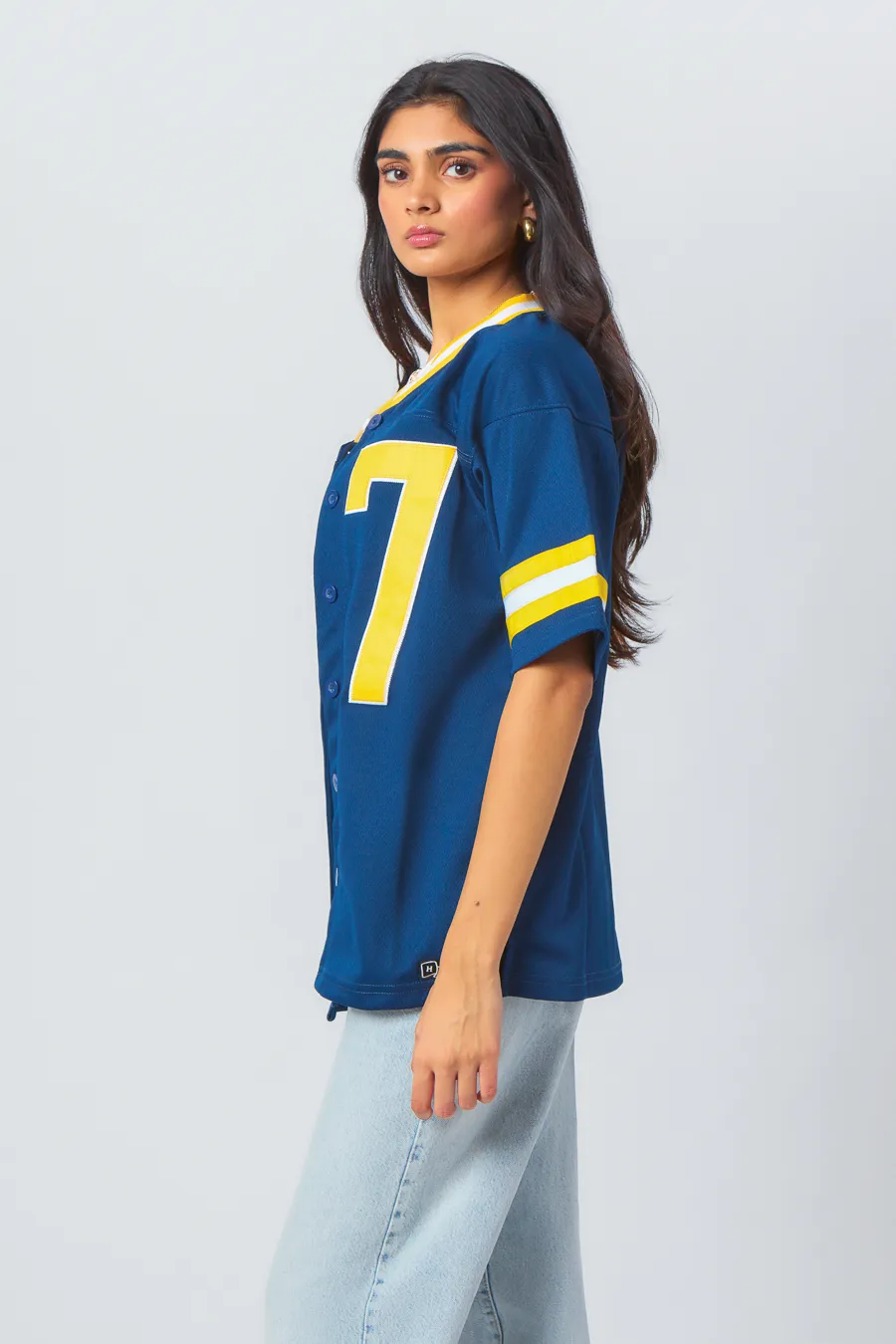 University of Michigan Button Down Football Jersey