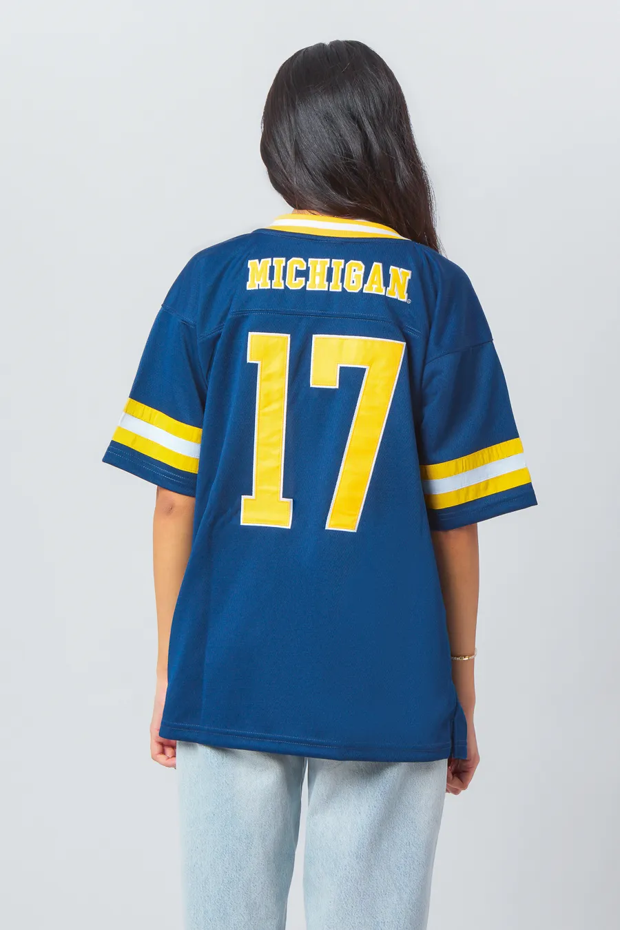 University of Michigan Button Down Football Jersey