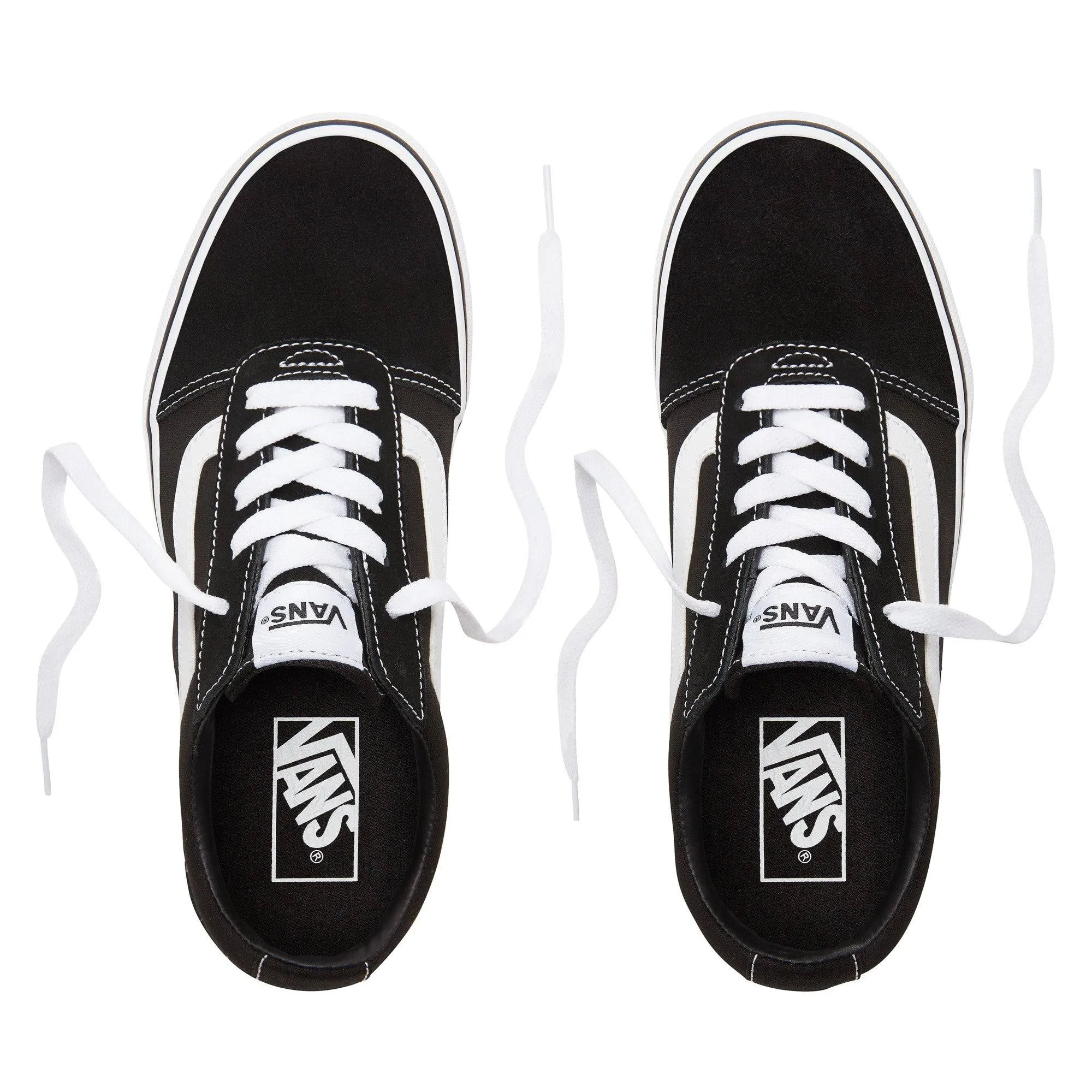 Vans Ladies Ward Shoe Suede/Canvas -BLACK/WHITE
