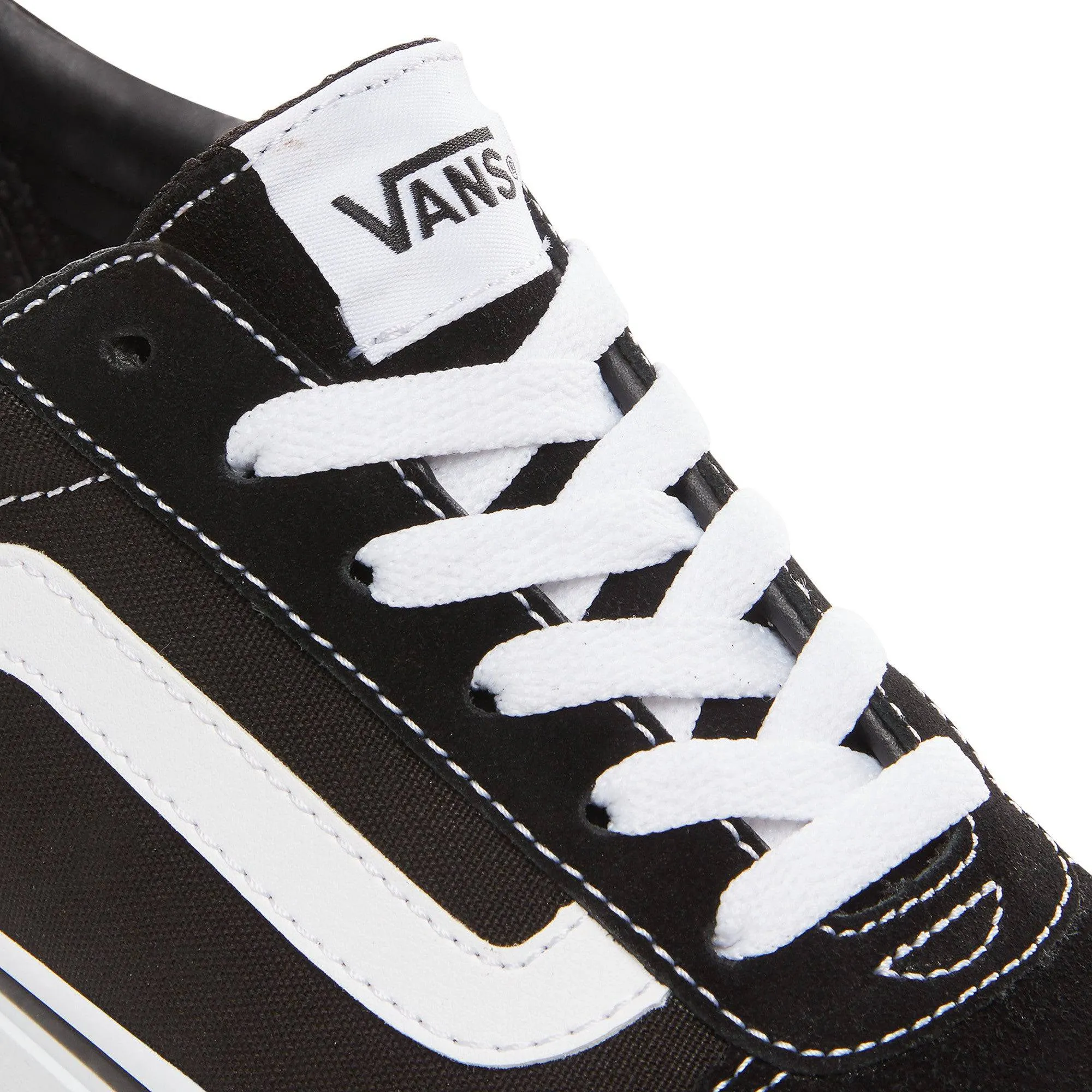Vans Ladies Ward Shoe Suede/Canvas -BLACK/WHITE