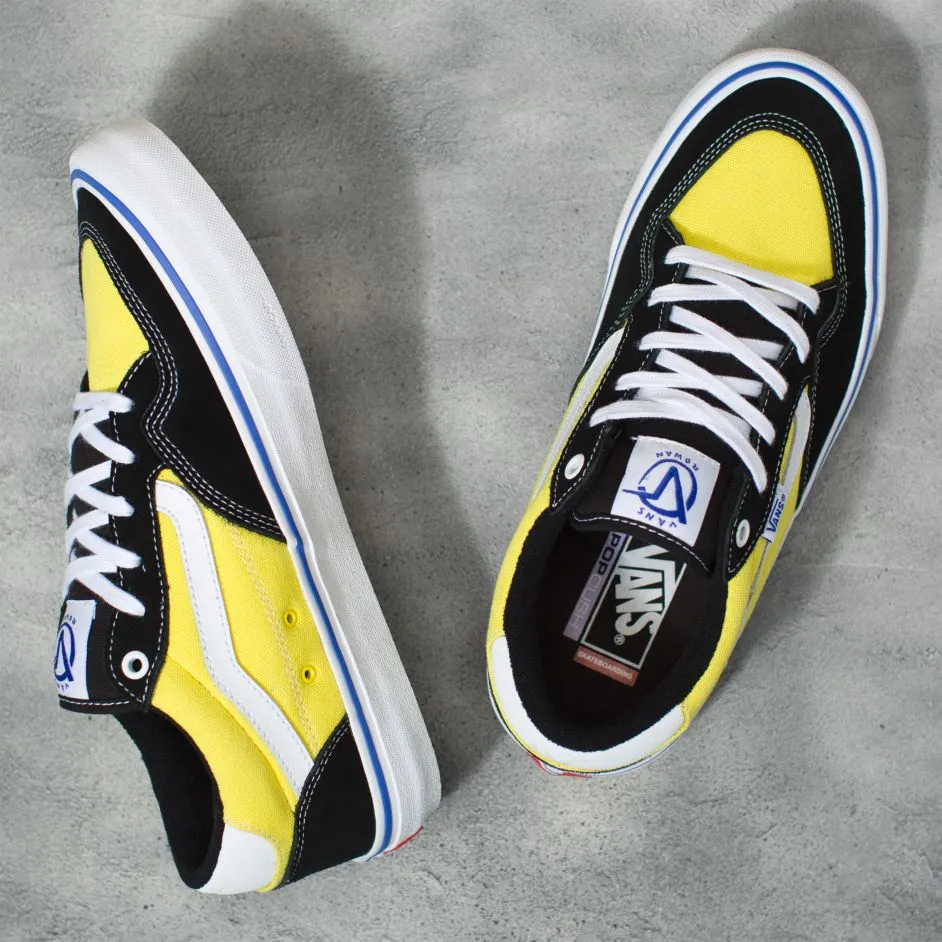 Vans Rowan Skateboard Shoe - Black/Blazing Yellow