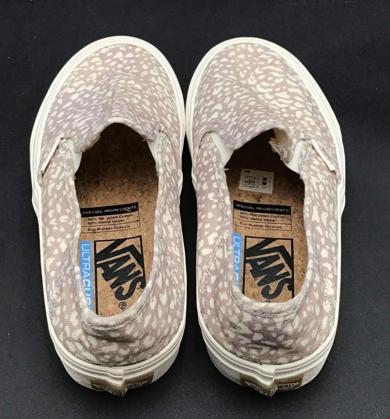 Vans Women's Pink Low-Top Slip-On Athletic Shoes - Size 5