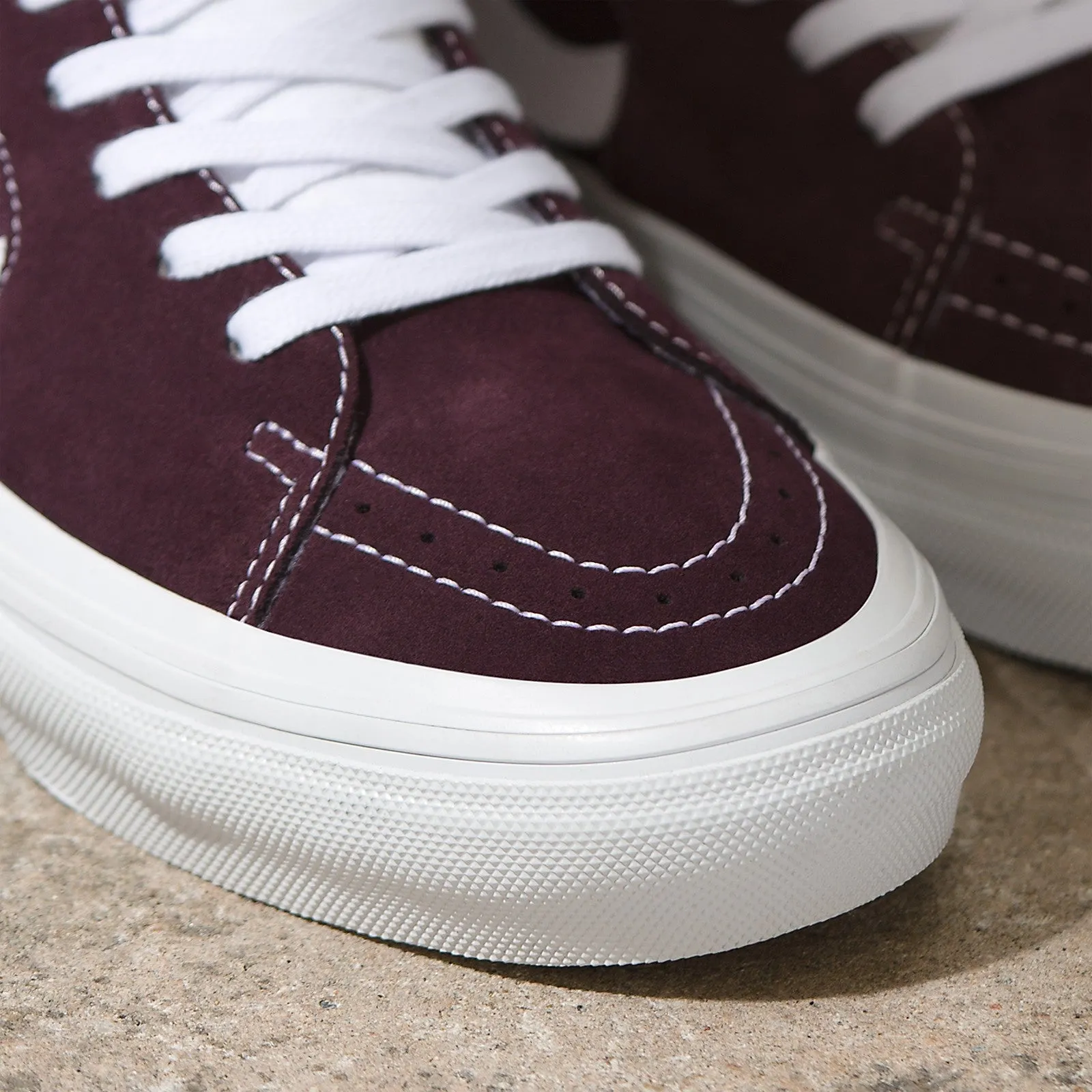 Vans Wrapped Skate Grosso Mid Skateboard Shoe - Wine