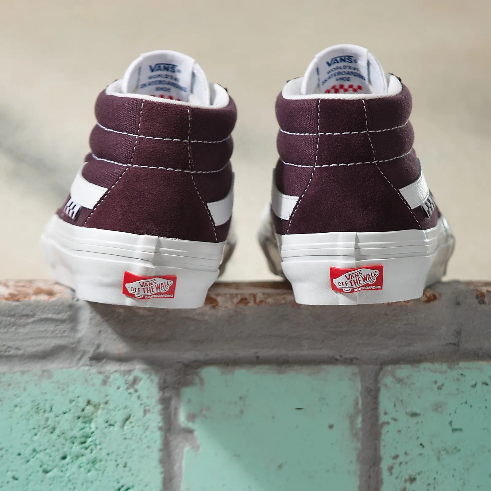 Vans Wrapped Skate Grosso Mid Skateboard Shoe - Wine