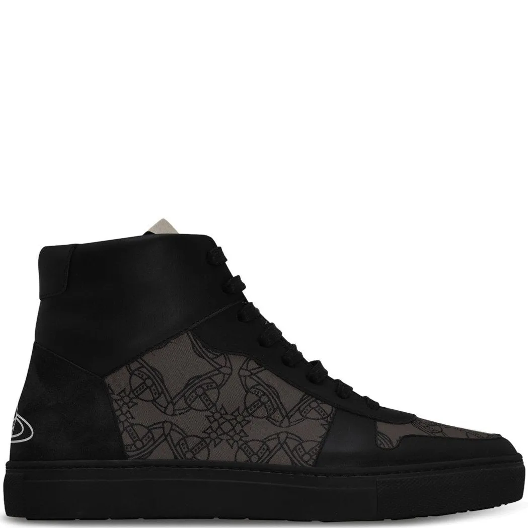Vivienne Westwood Orb Mono High Top Trainer