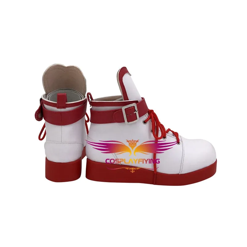 Vtuber A.I.Channel Kizuna AI White Cosplay Shoes Boots Custom Made Adult Men Women Halloween Carnival
