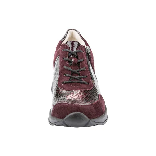 Waldlaufer Wide Fit Trainers- 939008  Burgundy
