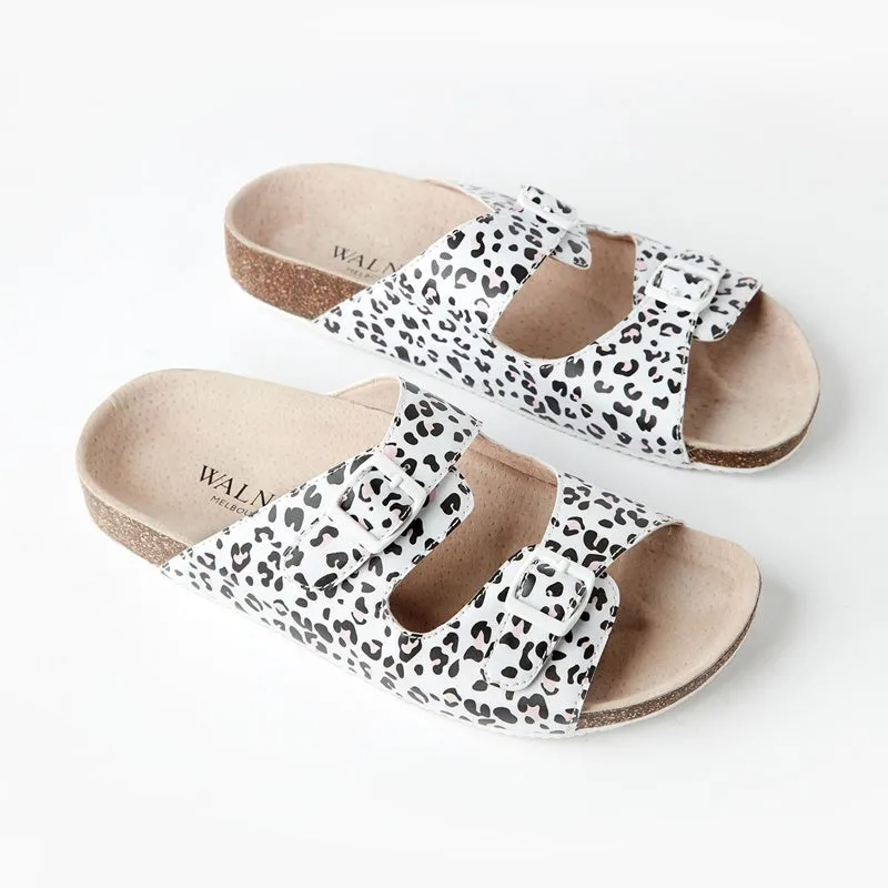 Walnut Melbourne - Bailey Slide - Leopard White