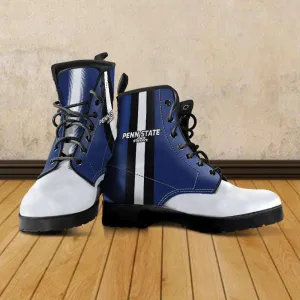 #WeAre Penn State Fan Faux Leather 7 Eye Lace-up Boots