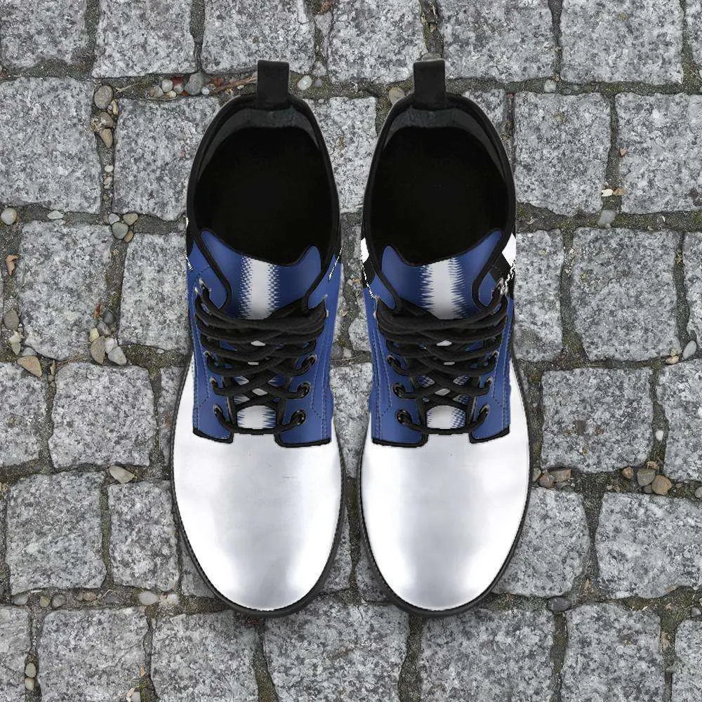 #WeAre Penn State Fan Faux Leather 7 Eye Lace-up Boots