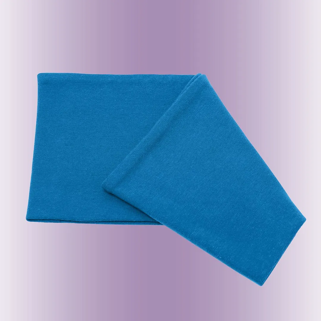 Women's Headbands Cotton Jersey 5" Wide Yoga Fitness Fashion Made in the USA Turquoise